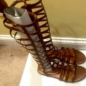 Tall Gladiator sandals.